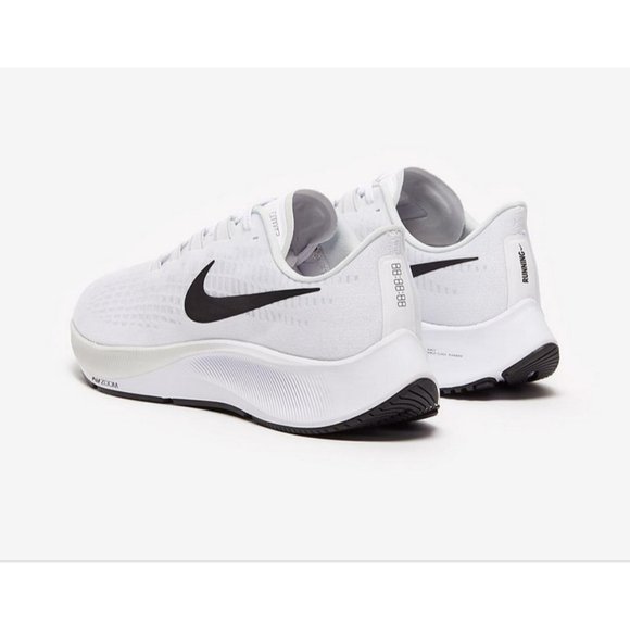Nike Air Zoom Pegasus 37 Men's Shoes Sneakers Running White Black BQ9646-100 - Picture 5 of 5